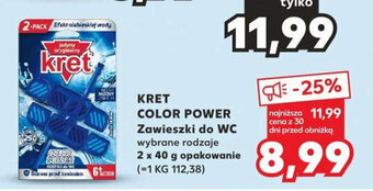 Kaufland KRET COLOR POWER Zawieszki do WC 2 x 40 g oferta