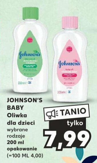 Kaufland JOHNSON'S BABY Oliwka dla dzieci 200 ml oferta