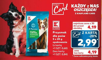 Kaufland Przysmak dla psów 5 x 20 g oferta