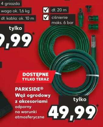 Kaufland PARKSIDEⓇ Wąż ogrodowy z akcesoriami oferta