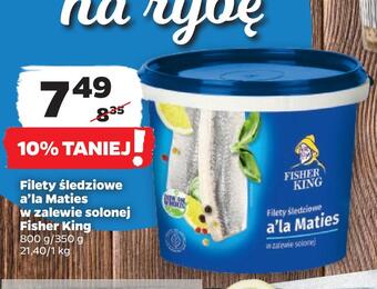 Netto Filety śledziowe a'la maties w zalewie solonej fisher king oferta