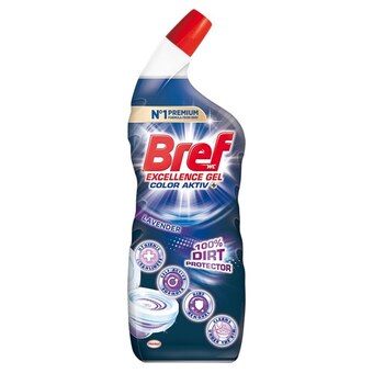 Kaufland Bref wc excellence gel color aktiv+ lavender środek czyszczący do wc 700 ml oferta