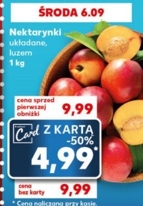 Kaufland Nektarynki oferta