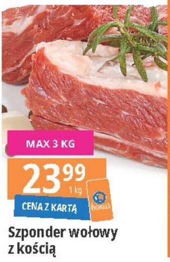 E.Leclerc Szponder wołowy z kością 1 kg oferta