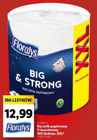 Lidl FLORALYS Ręcznik papierowy 3-warstwowy, 350 listków, XXL oferta