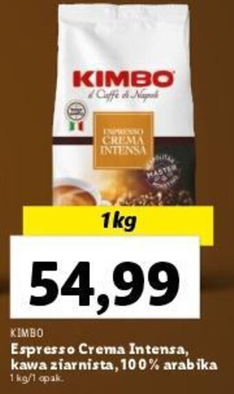 KIMBO Espresso Crema Intensa, kawa ziarnista, 100% arabika 1 kg