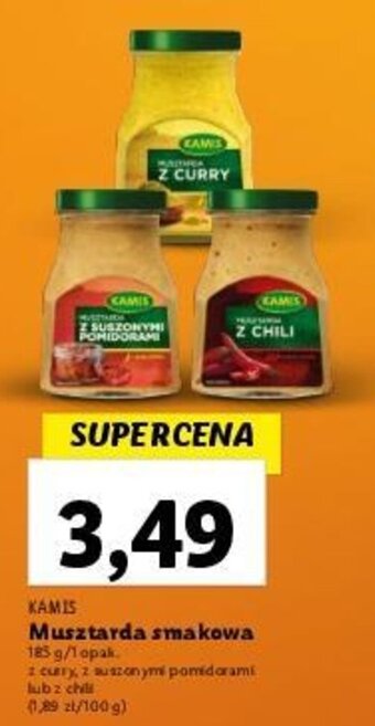 Lidl KAMIS Musztarda smakowa 185g oferta