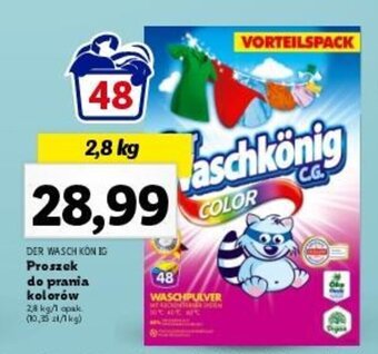 Lidl DER WASCHKONIG Proszek do prania kolorów 2,8 kg oferta