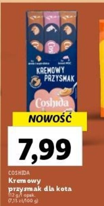 Lidl COSHIDA Kremowy przysmak dla kota 112 g oferta