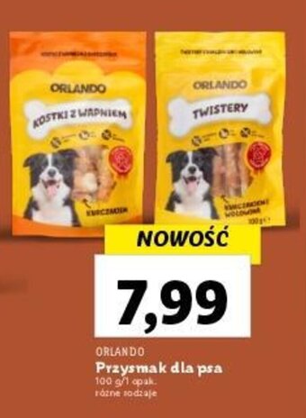 Lidl ORLANDO Przysmak dla psa 100 g oferta
