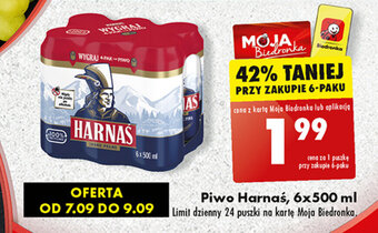 Biedronka Piwo Harnaś 500 ml oferta