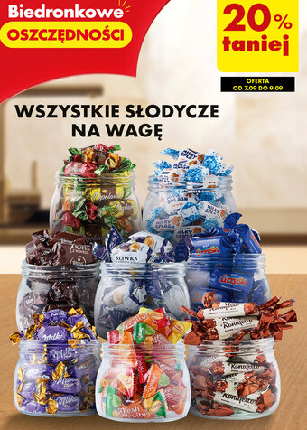 Biedronka WSZYSTKIE SŁODYCZE NA WAGĘ oferta