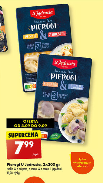Biedronka Pierogi U Jędrusia 2x200 g oferta