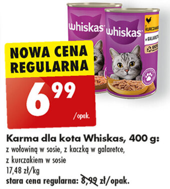 Biedronka Karma dla kota Whiskas, 400 g oferta