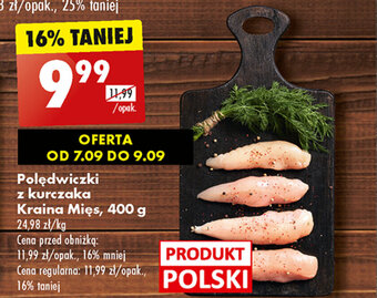 Biedronka Polędwiczki z kurczaka Kraina Mięs, 400 g oferta
