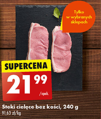 Biedronka Steki cielęce bez kości, 240 g oferta