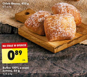 Biedronka Bułka 100% z mąki żytniej, 55g oferta