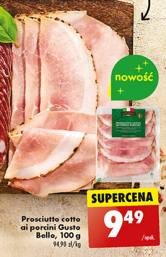 Biedronka Prosciutto cotto ai porcini Gusto Bello, 100 g oferta