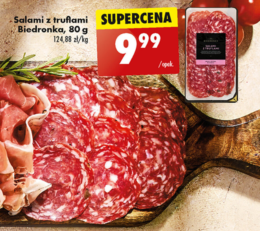 Promocja Salami z truflami Biedronka, 80 g w Biedronka