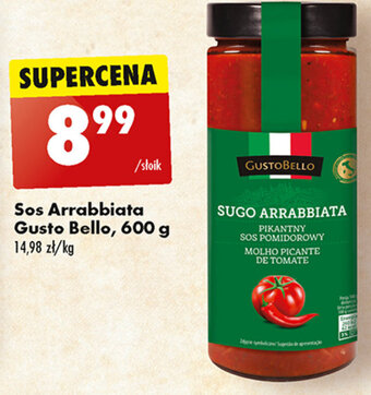 Biedronka Sos Arrabbiata Gusto Bello, 600 g oferta