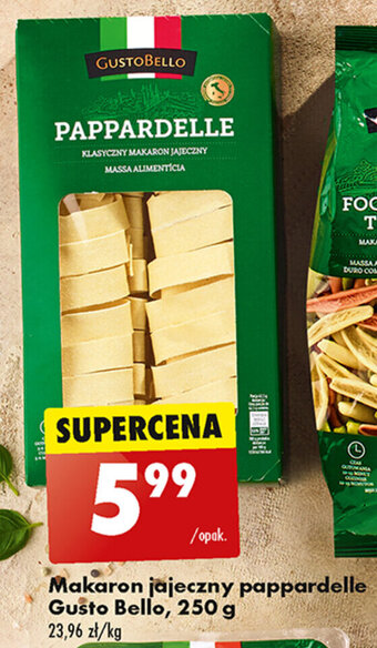 Biedronka Makaron jajeczny pappardelle Gusto Bello, 250 g oferta