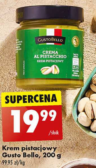 Biedronka Krem pistacjowy Gusto Bello, 200 g oferta
