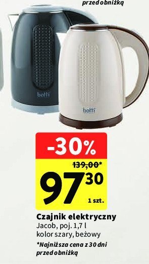 Intermarche Czajnik jacob 1.7 l jasny szary oferta