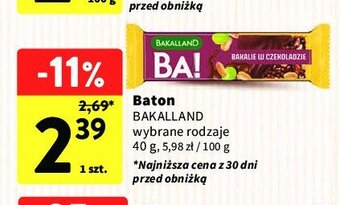 Intermarche Baton orzeszki i bakalie w czekoladzie oferta