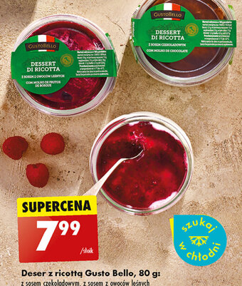 Biedronka Deser z ricotta Gusto Bello 80 g oferta