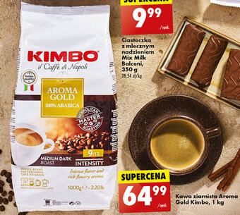 Biedronka Kawa ziarnista Aroma Gold Kimbo 1 kg oferta