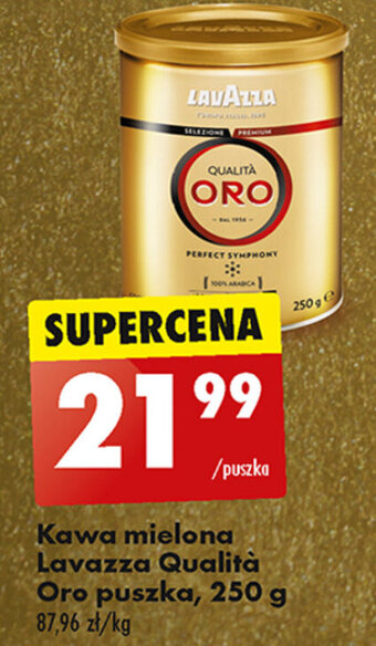 Biedronka Kawa mielona Lavazza Qualità Oro puszka 250 g oferta