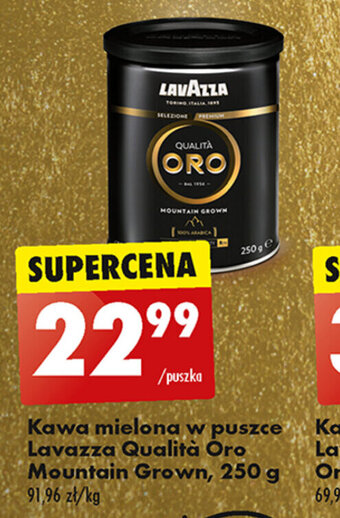 Biedronka Kawa mielona w puszce Lavazza Qualità Oro Mountain Grown 250 g oferta