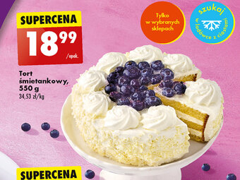 Biedronka Tort śmietankowy 550 g oferta