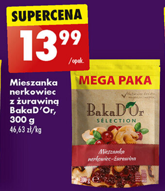 Biedronka Mieszanka nerkowiec z żurawiną BakaD'Or 300 g oferta