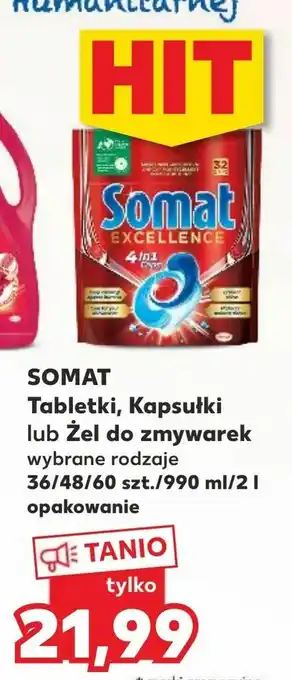 Kaufland SOMAT Tabletki, Kapsułki lub Żel do zmywarek oferta