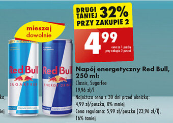 Biedronka Napój energetyczny Red Bull, 250 ml oferta