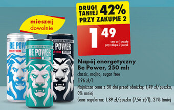 Biedronka Napój energetyczny Be Power, 250 ml oferta