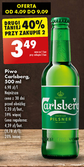 Biedronka Piwo Carlsberg, 500 ml oferta