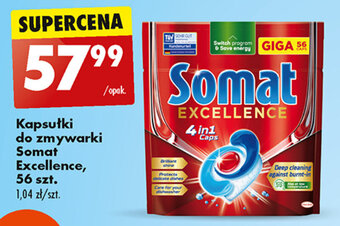 Biedronka Kapsułki do zmywarki Somat Excellence, 56 szt. oferta