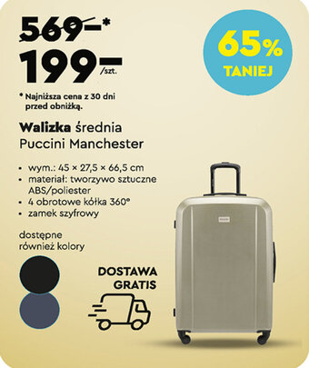 Biedronka Walizka Puccini oferta