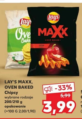Kaufland LAY'S MAXX, OVEN BAKED Chipsy oferta