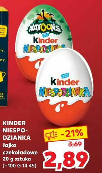 Kaufland KINDER NIESPODZIANKA Jajko czekoladowe oferta