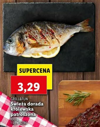 Lidl Świeża dorada królewska patroszona oferta