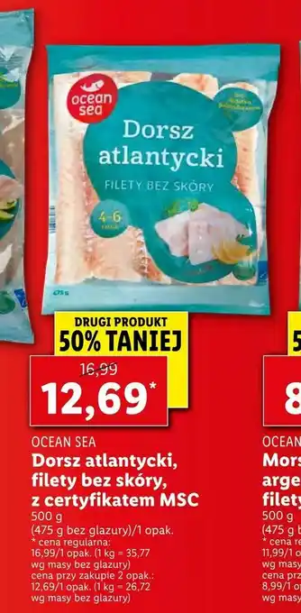 Lidl Dorsz atlantycki, filety bez skóry, z certyfikatem MSC oferta