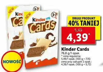 Lidl Kinder Cards oferta