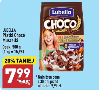 ALDI LUBELLA Płatki Choco Muszelki 500 g oferta