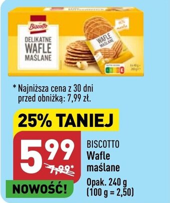ALDI BISCOTTO Wafle maślane 240 g oferta