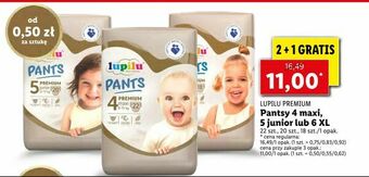 Lidl Pantsy 4 maxi, 5 junior lub 6 XL oferta