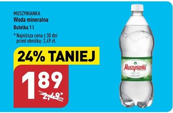 ALDI MUSZYNIANKA Woda mineralna 1 L oferta