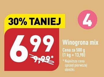 ALDI Winogrona mix 500 g oferta